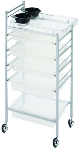 画像2: 【新品】【送料無料】Ｃ-328　ヘアカラーワゴン (2)