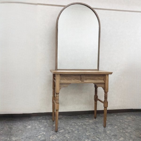 画像2: 【中古現状品】マテリ　アンティークドレッサー　片面ミラー【関西エリア限定販売】 (2)