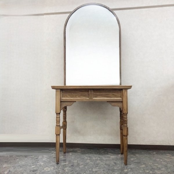 画像1: 【中古現状品】マテリ　アンティークドレッサー　片面ミラー【関西エリア限定販売】 (1)