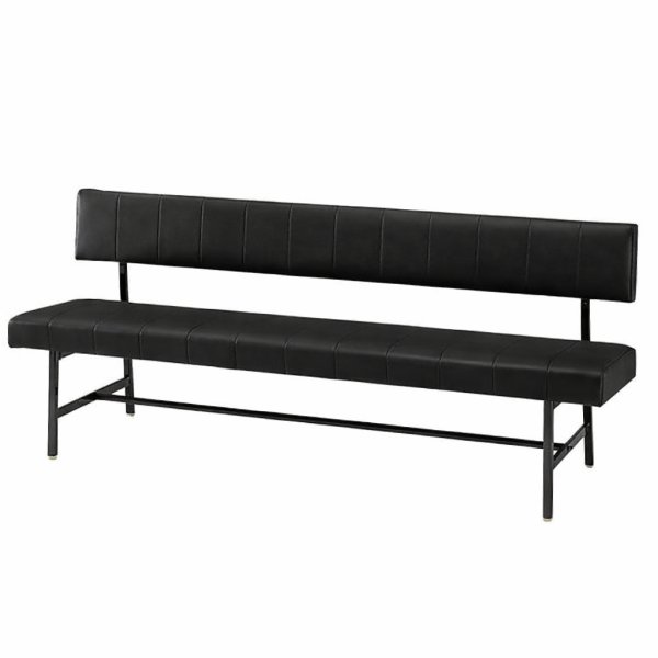 画像1: 【新品】MCA•MCB型ロビーチェア（W1800/ブラック） (1)