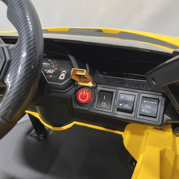 画像13: 【受注生産品】子供用セットイス  キッズカー  ランボルギーニ(イエロー) (13)