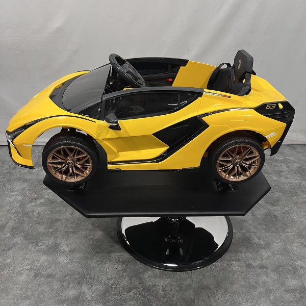 画像5: 【受注生産品】子供用セットイス  キッズカー  ランボルギーニ(イエロー) (5)