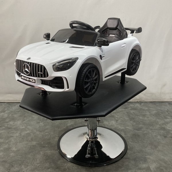 画像1: 【受注生産品】子供用セットイス キッズカー ベンツAMG　ホワイト (1)