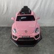 画像2: 【受注生産品】子供用セットイス キッズカー　フォルクスワーゲンビートル　ピンク (2)