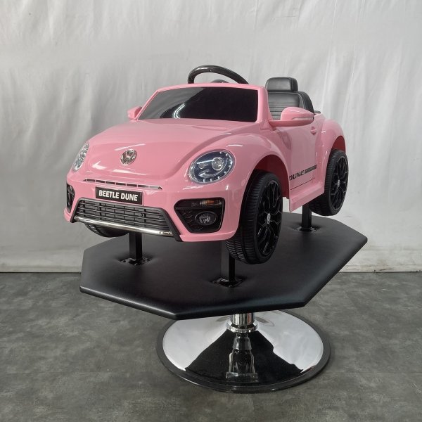 画像1: 【受注生産品】子供用セットイス キッズカー　フォルクスワーゲンビートル　ピンク (1)