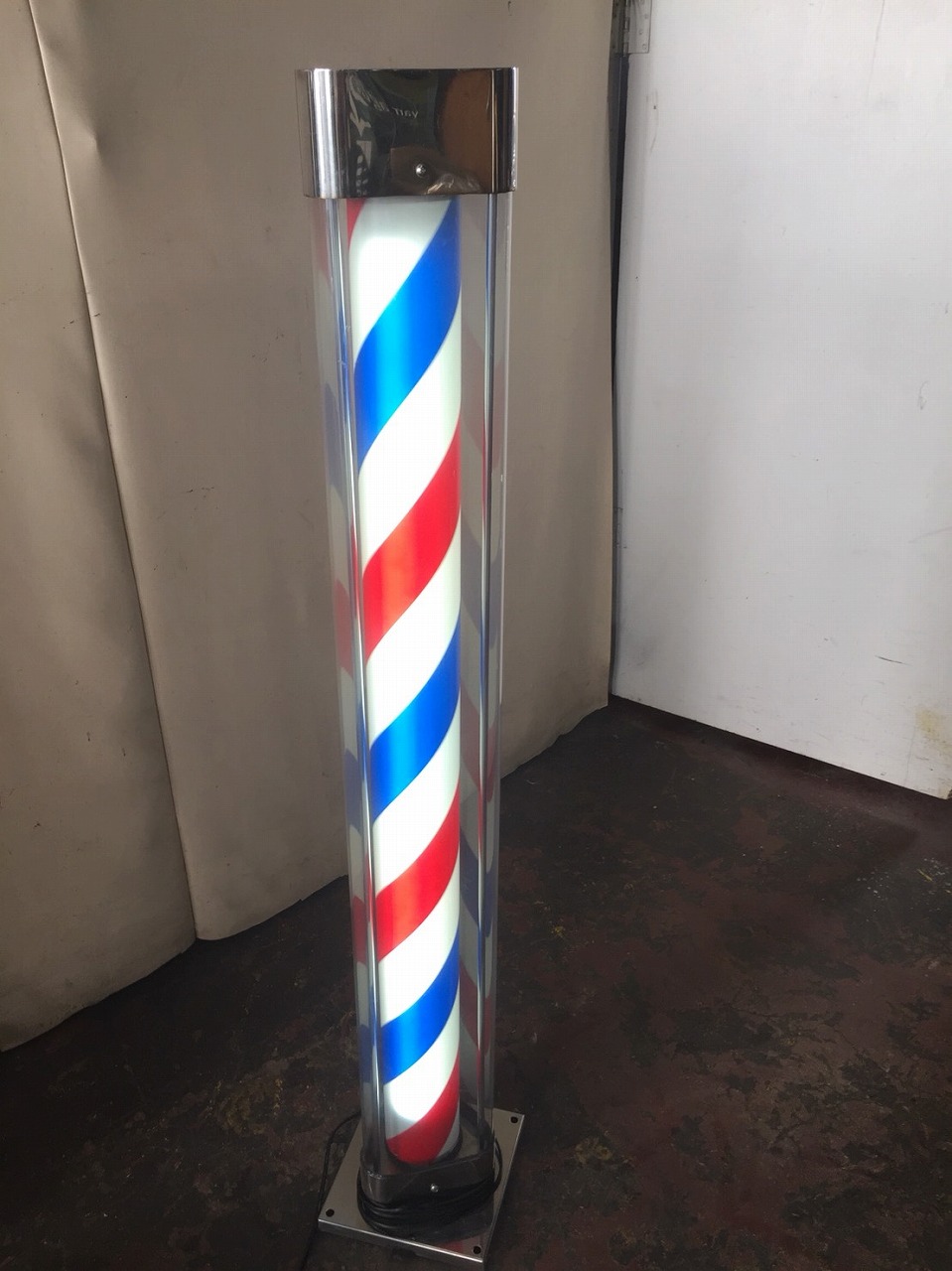 サインポール　ステンレス　　中古現品